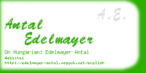 antal edelmayer business card